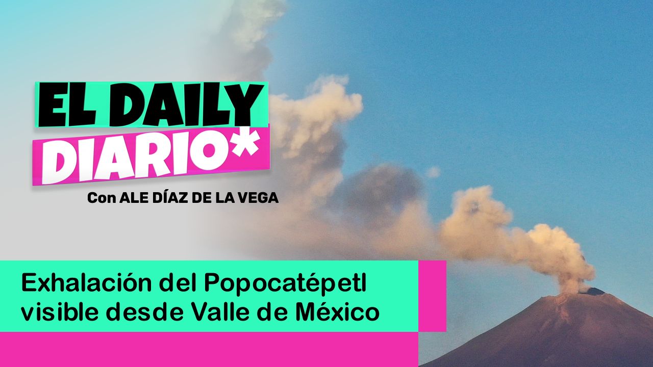 Lee más sobre el artículo Exhalación del Popocatépetl visible desde Valle de México