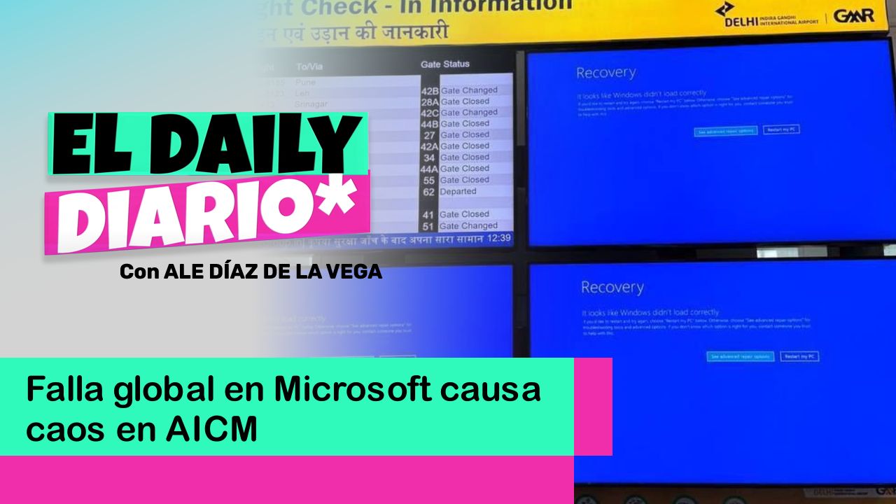 Lee más sobre el artículo Falla global en Microsoft causa caos en AICM