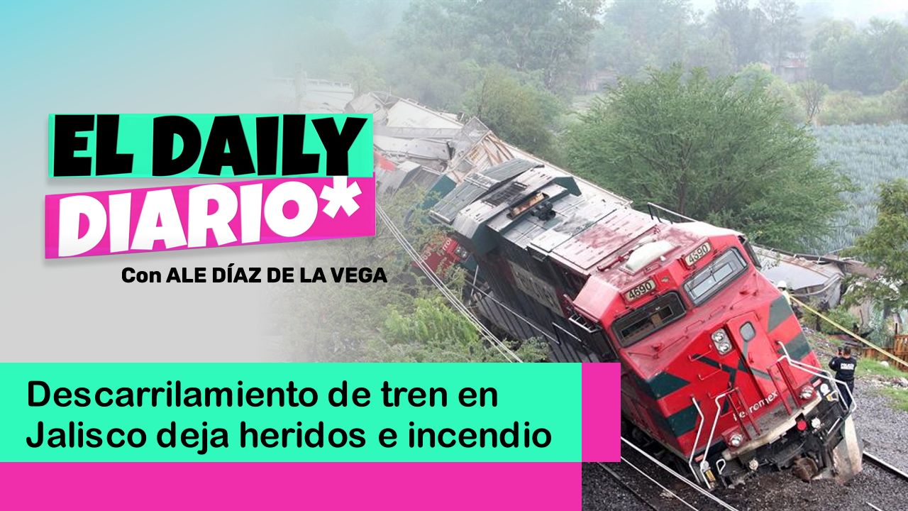 Lee más sobre el artículo Descarrilamiento de tren en Jalisco deja heridos e incendio