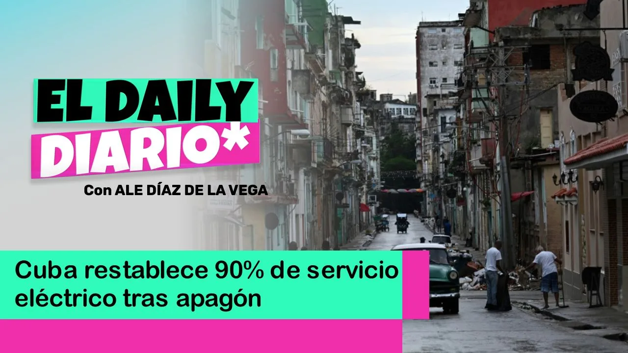 Lee más sobre el artículo Cuba restablece 90% de servicio eléctrico tras apagón