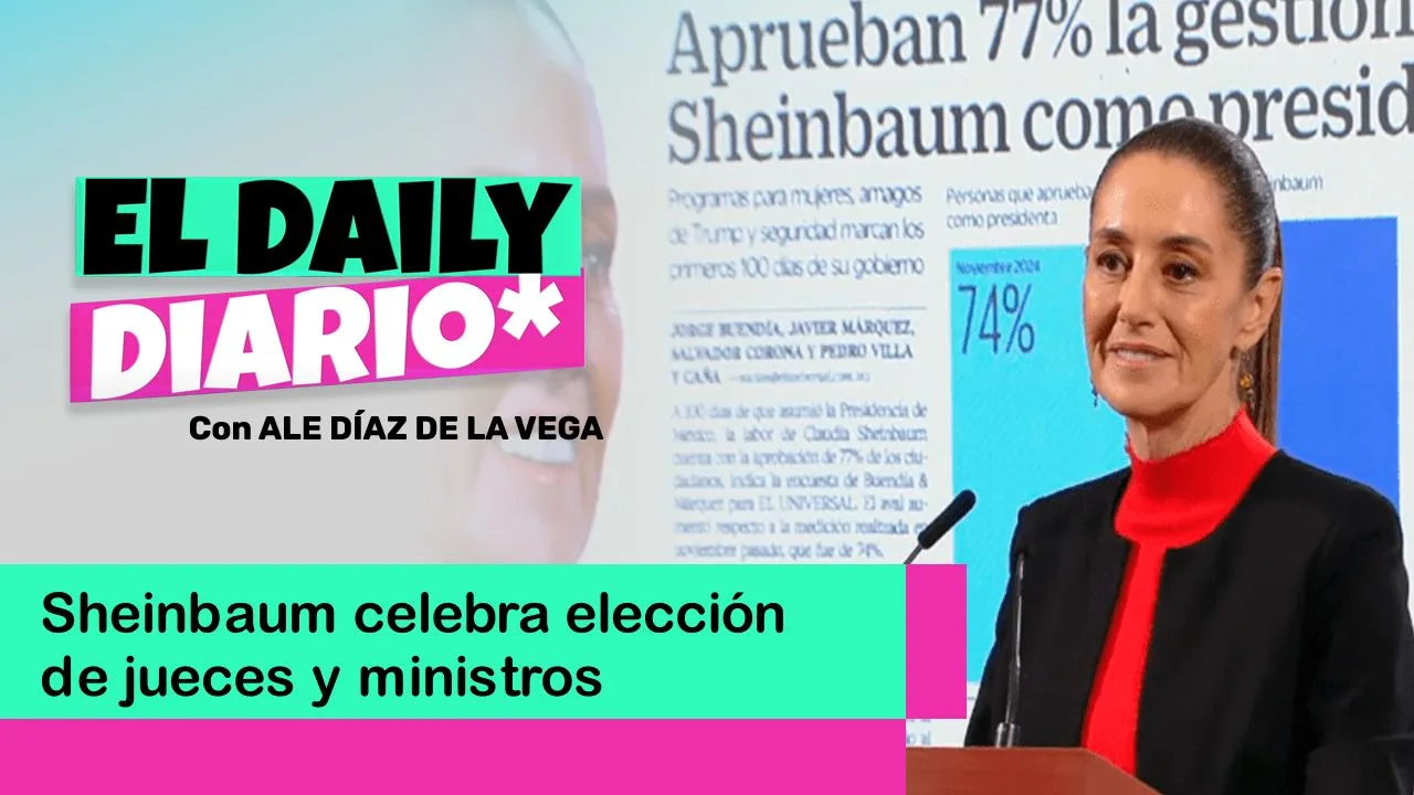 Lee más sobre el artículo Sheinbaum celebra elección de jueces y ministros