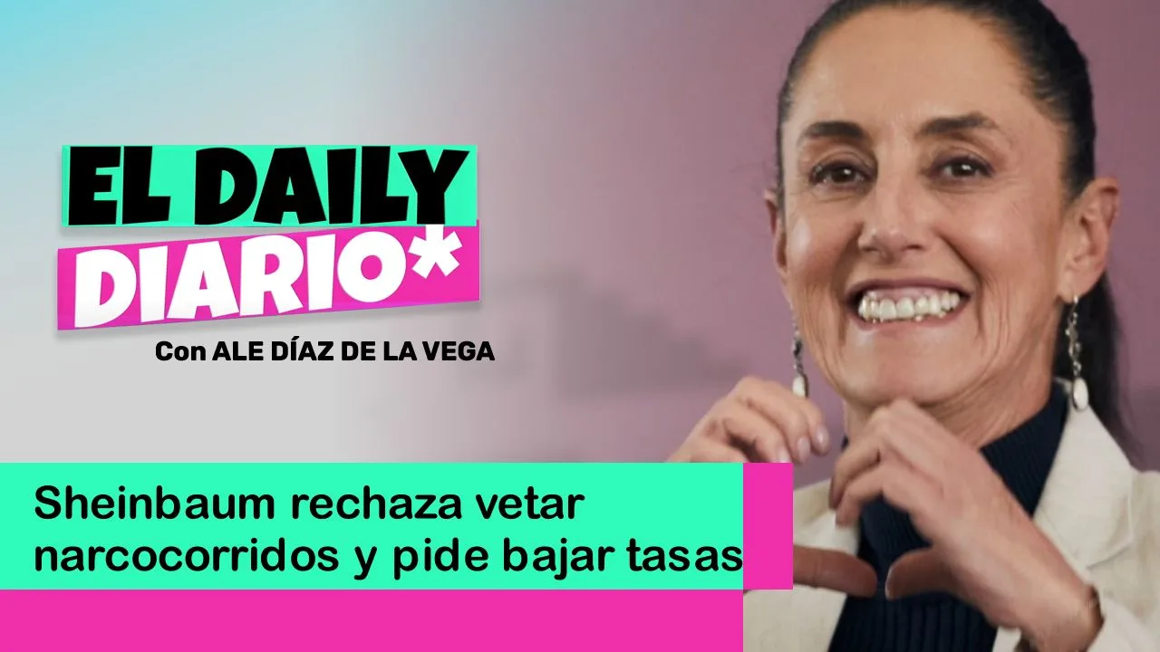 Lee más sobre el artículo Sheinbaum rechaza vetar narcocorridos y pide bajar tasas