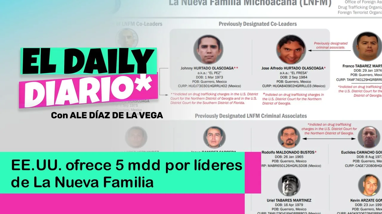 Lee más sobre el artículo EE.UU. ofrece 5 mdd por líderes de La Nueva Familia