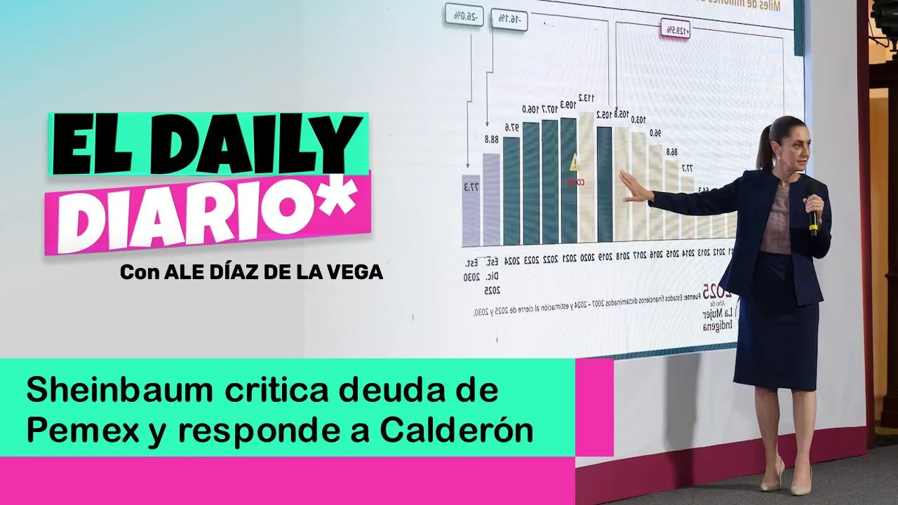 Lee más sobre el artículo Sheinbaum critica deuda de Pemex y responde a Calderón