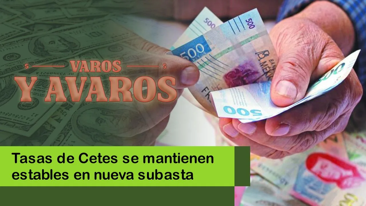 Lee más sobre el artículo Tasas de Cetes se mantienen estables en nueva subasta