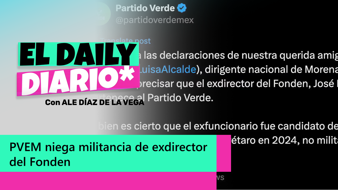 Lee más sobre el artículo PVEM niega militancia de exdirector del Fonden