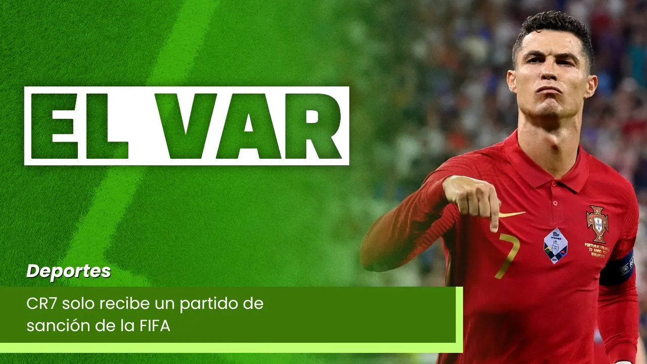 Lee más sobre el artículo CR7 solo recibe un partido de sanción de la FIFA