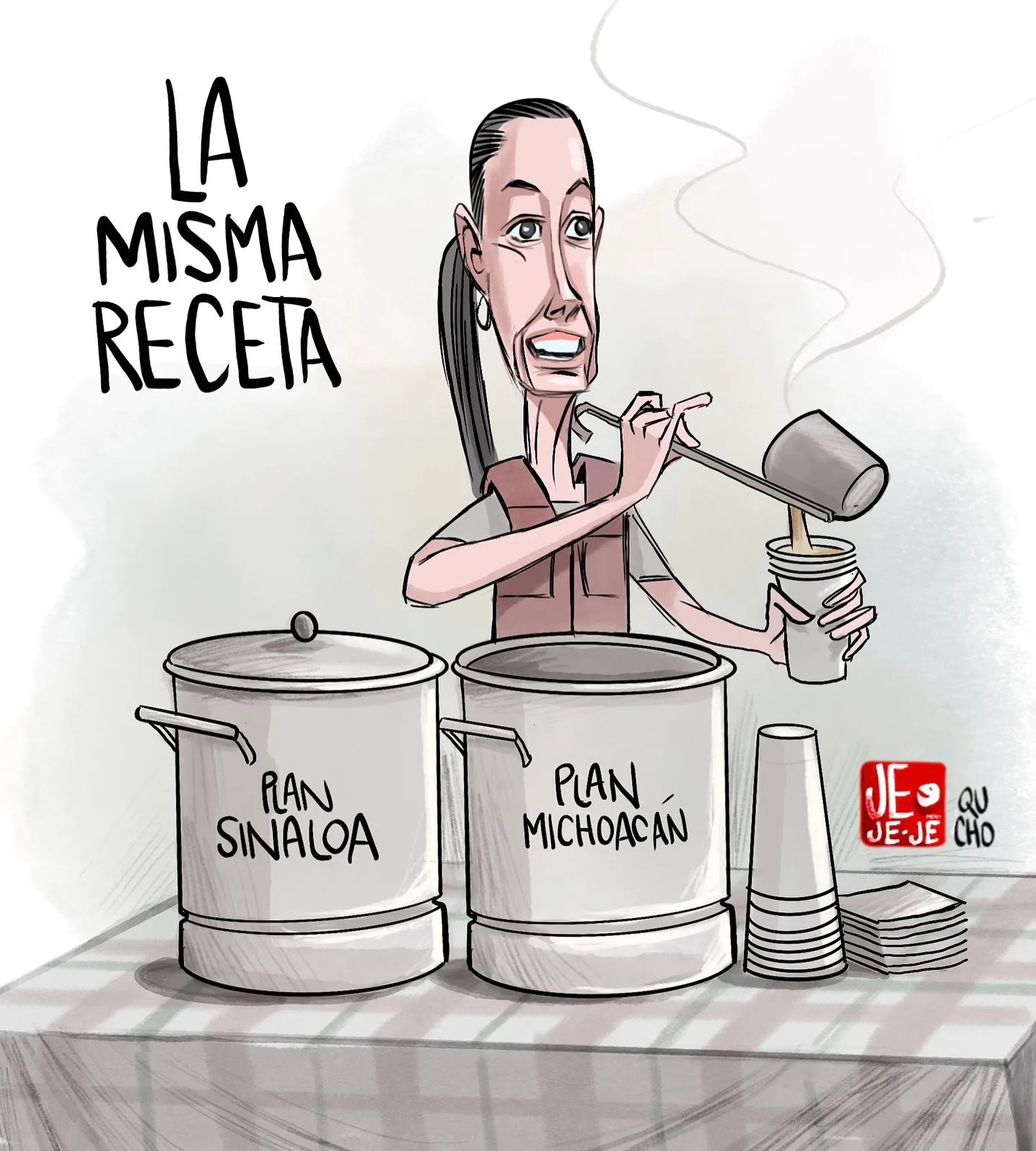 Lee más sobre el artículo Nuevo estado, mismo guion.Sheinbaum sigue sirviendo la misma receta, solo cambia el nombre del plan. 🍲