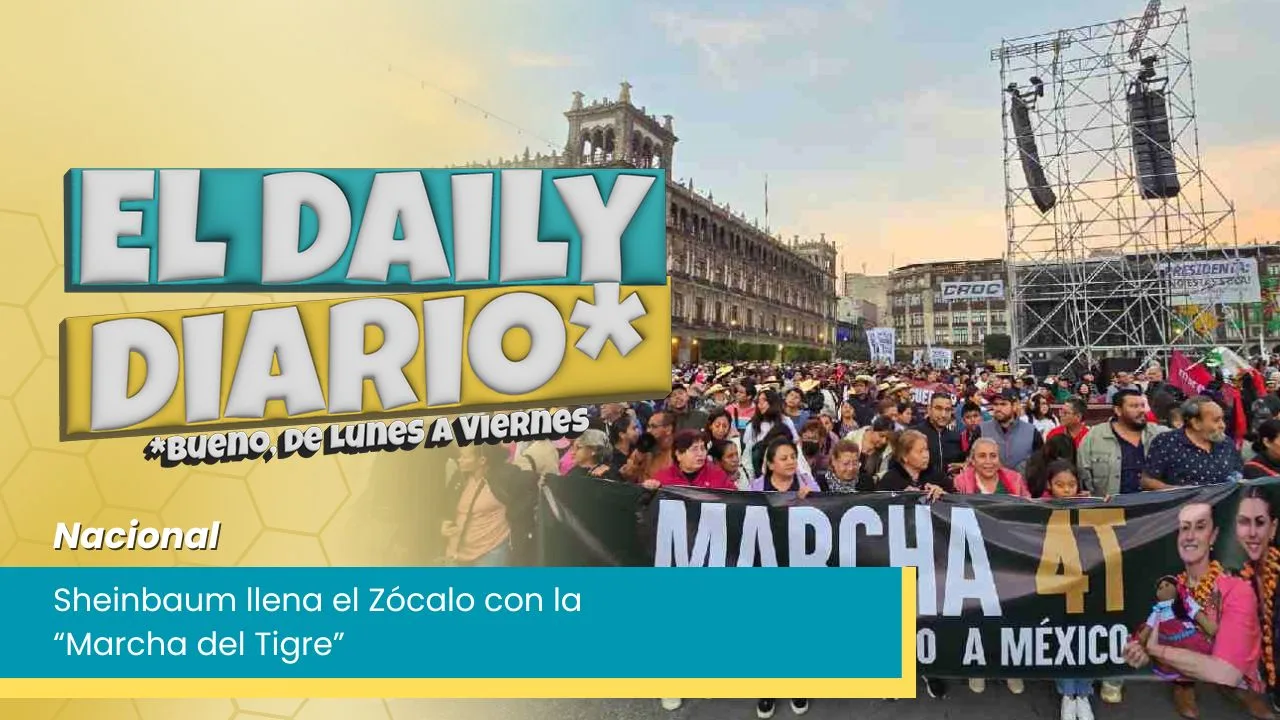 Lee más sobre el artículo Sheinbaum llena el Zócalo con la “Marcha del Tigre”