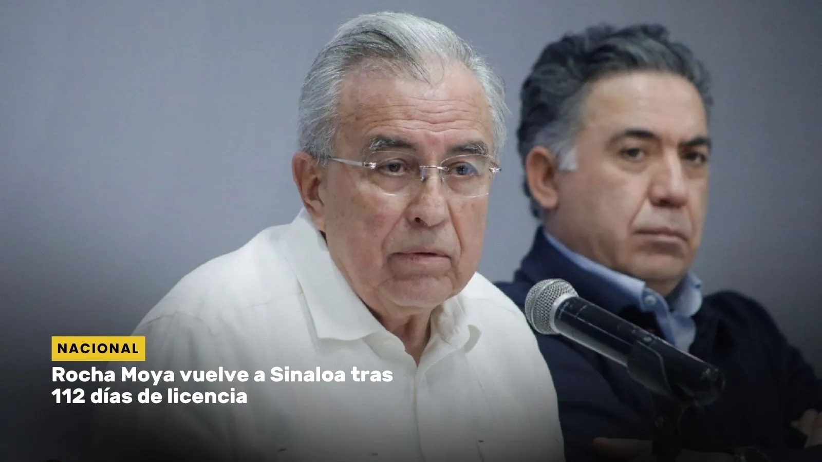 Lee más sobre el artículo Rocha Moya vuelve a Sinaloa tras 112 días de licencia