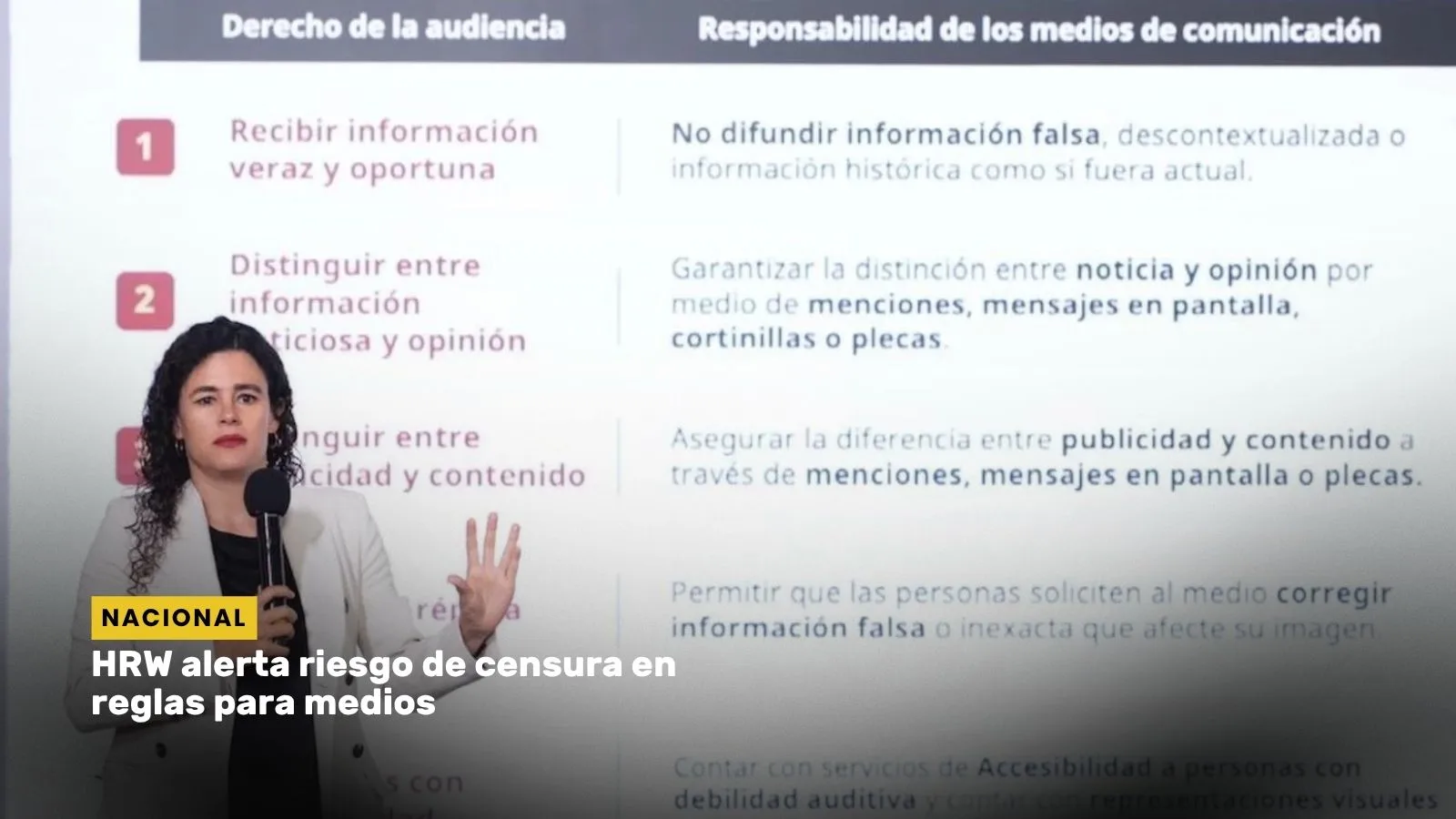 Lee más sobre el artículo HRW alerta riesgo de censura en reglas para medios