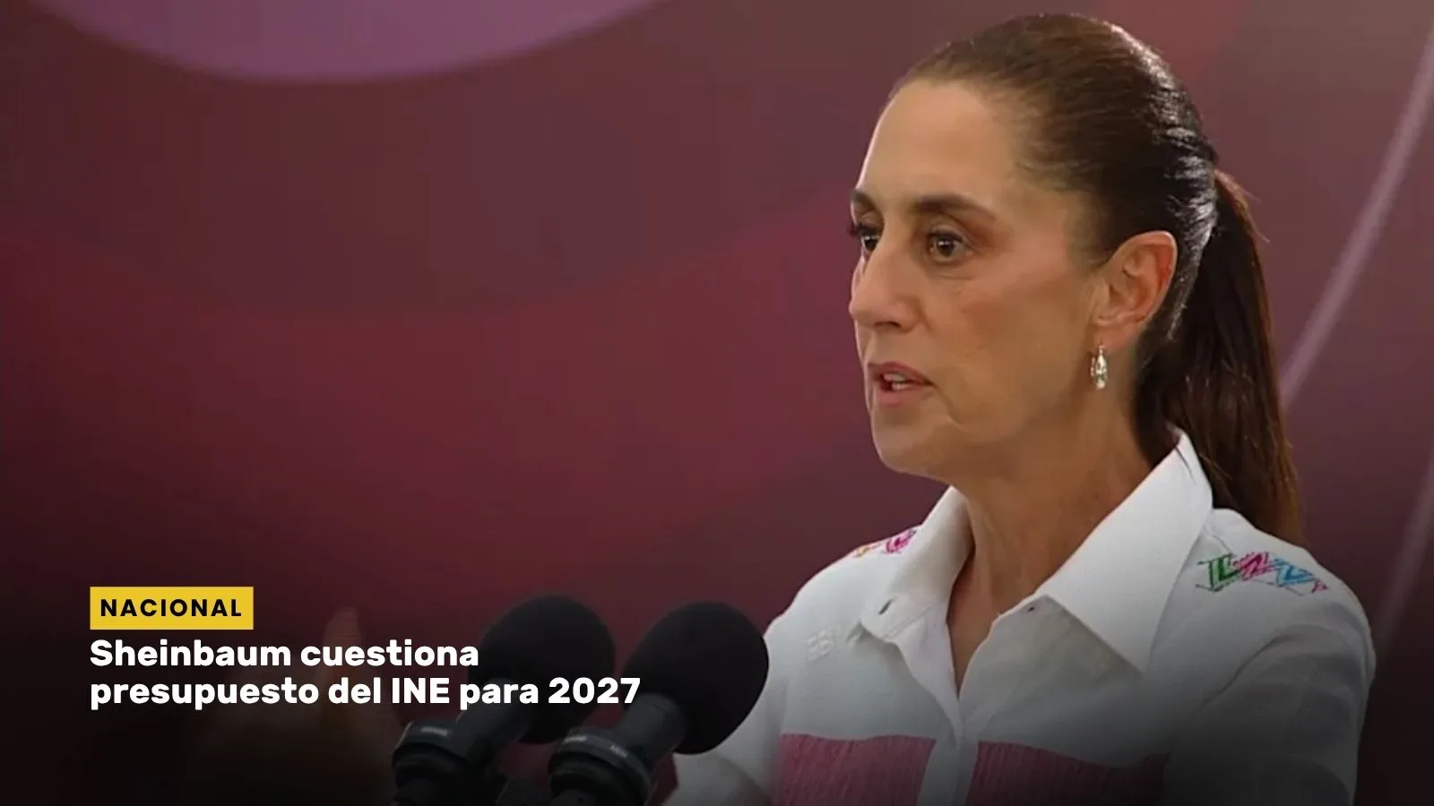 Lee más sobre el artículo Sheinbaum cuestiona presupuesto del INE para 2027