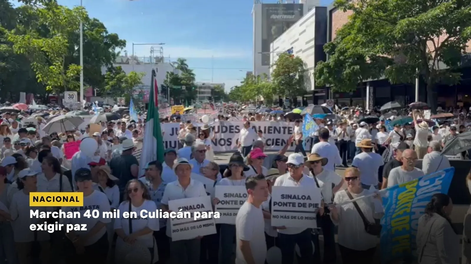 Lee más sobre el artículo Marchan 40 mil en Culiacán para exigir paz
