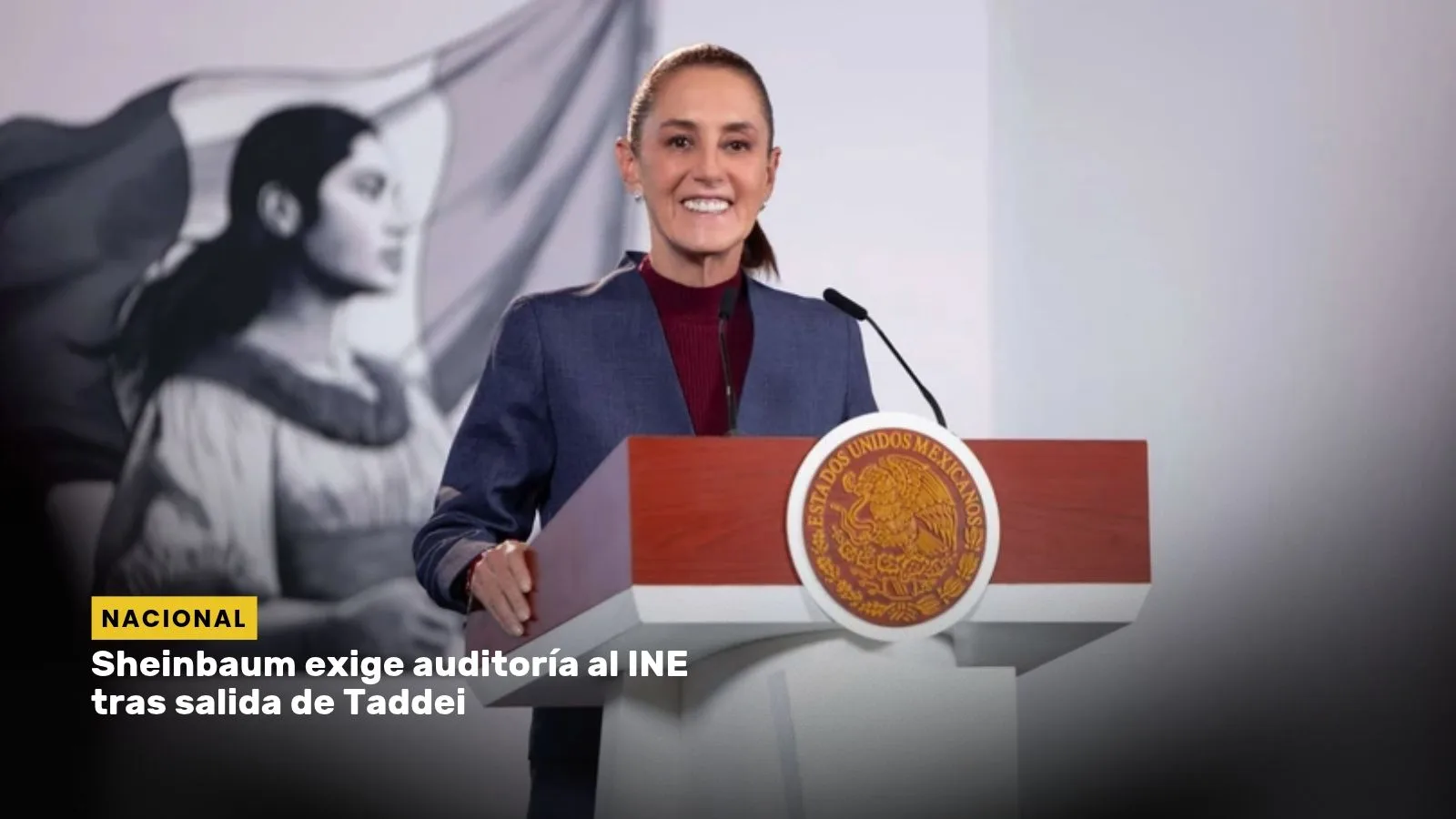 Lee más sobre el artículo Sheinbaum exige auditoría al INE tras salida de Taddei