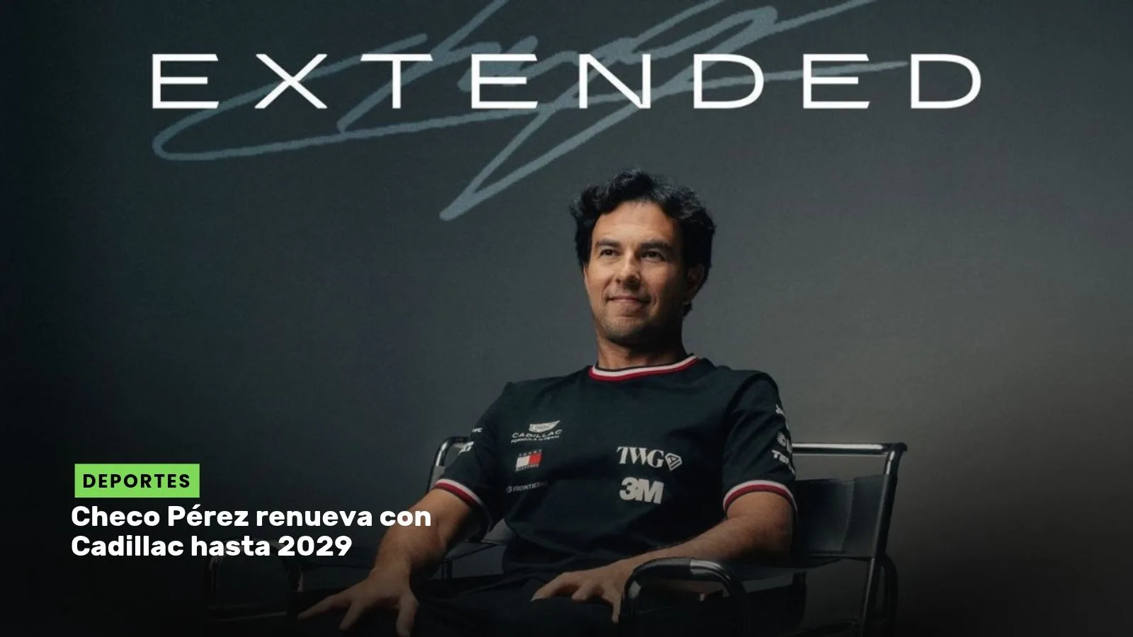 Lee más sobre el artículo Checo Pérez renueva con Cadillac hasta 2029