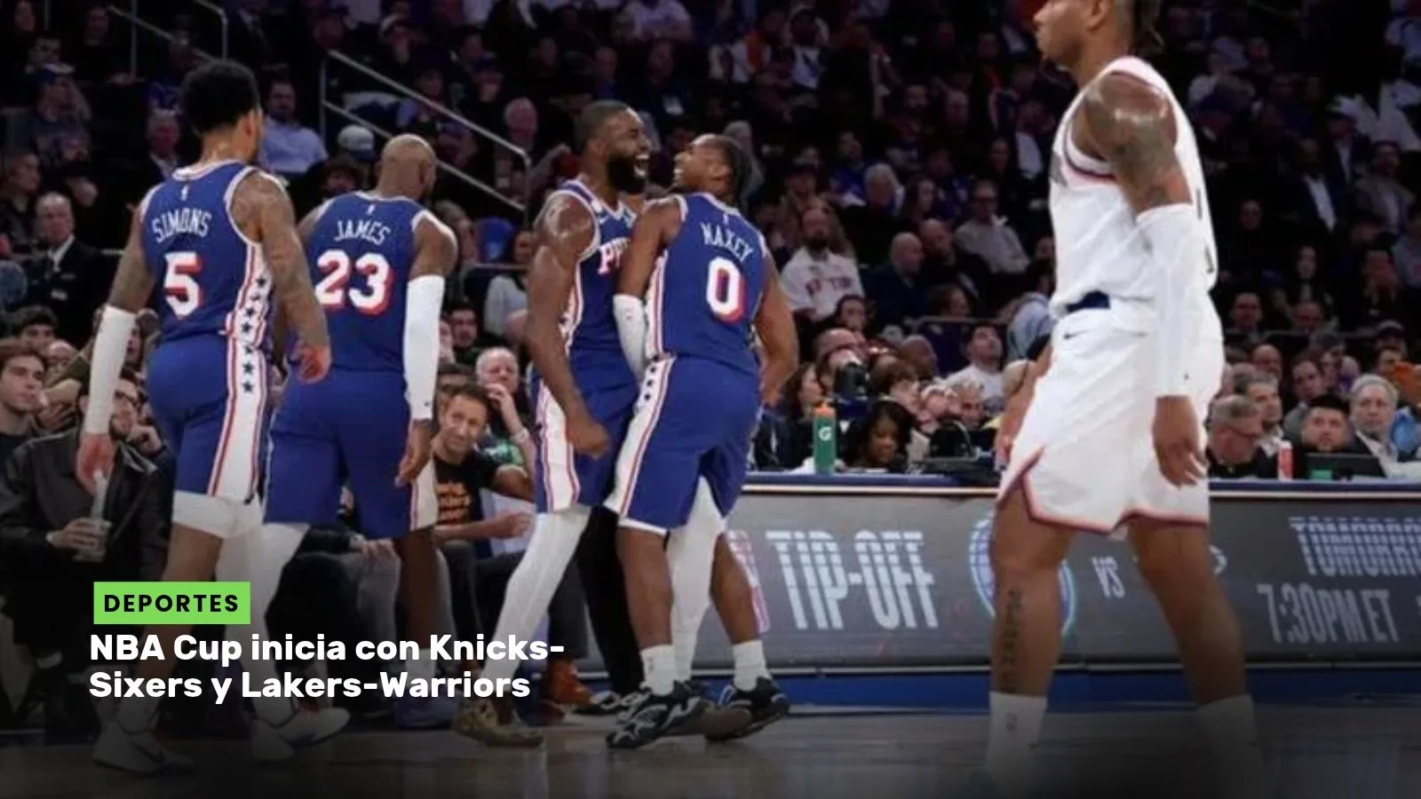 Lee más sobre el artículo NBA Cup inicia con Knicks-Sixers y Lakers-Warriors